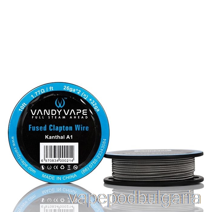 Vape 10000 Дръпки Vandy Vape Specialty Wire Spools Ka1 Fused Clapton - 26ga*2(=)+32ga - 10ft - 1.77ohm